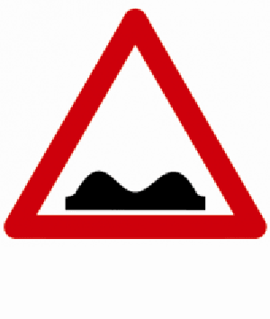 Indicator rutier  Drum cu denivelări