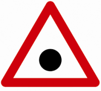Indicator rutier  Zona cu risc ridicat de accidente