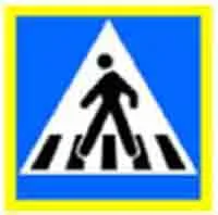 Indicator rutier Trecere de pietoni 2