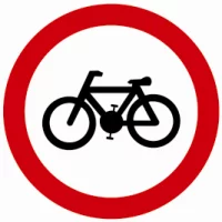Indicator rutier Accesul interzis bicicletelor