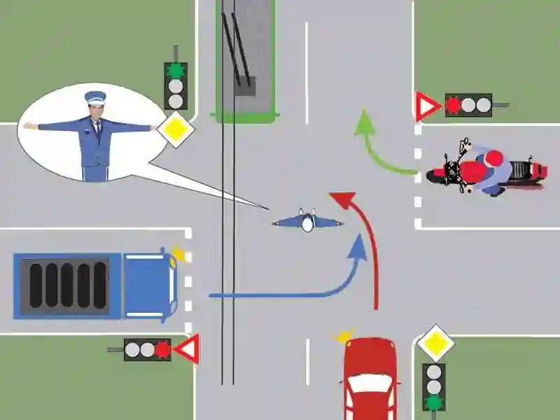 Ce autovehicule pot pătrunde în intersecție?