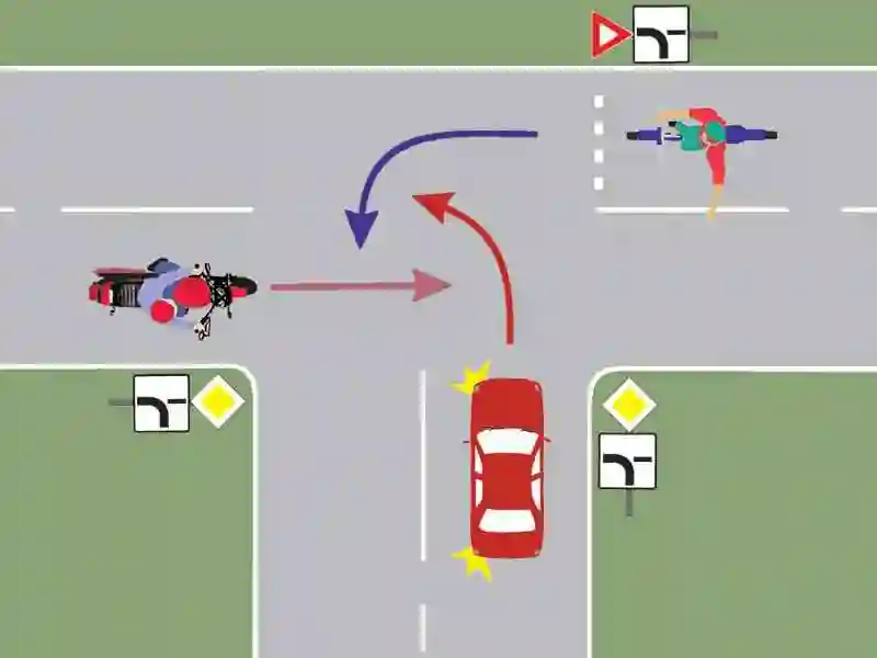 Care este ordinea de trecere a autovehiculelor prin intersecție?