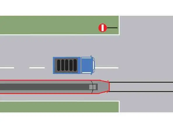 Depăşirea tramvaiului din imagine este regulamentară?