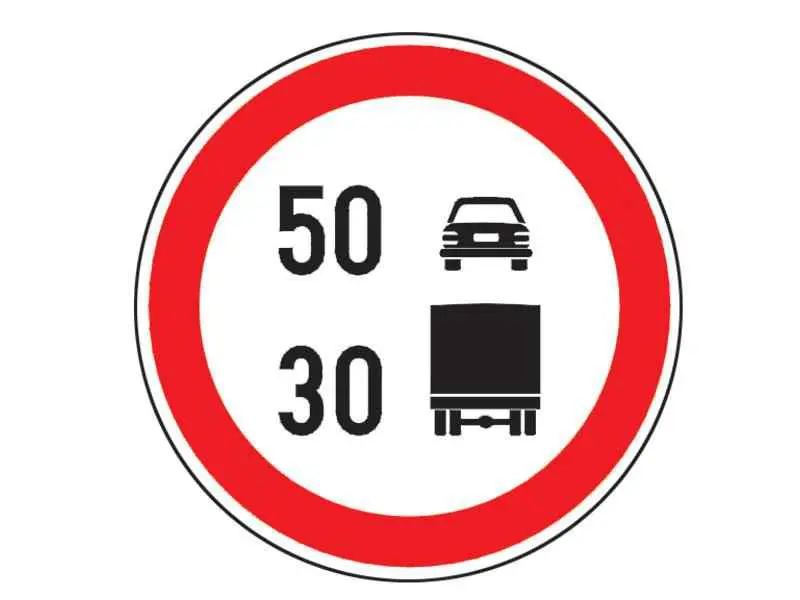 Vă aflaţi la volanul unui autocamion şi întâlniţi indicatorul alăturat. În această situaţie puteţi folosi:
