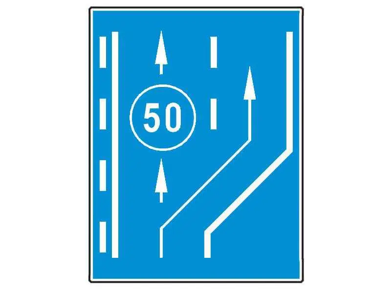 La întâlnirea indicatorului, pe ce bandă trebuie să fie condus autobuzul?